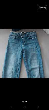 Zara spodnie jeansowe