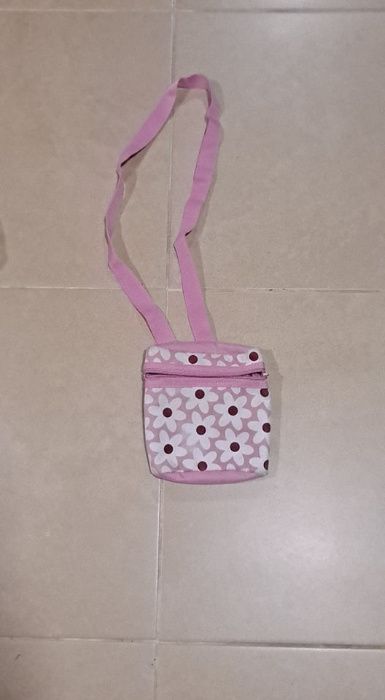 Bolsa Tiracolo Estampada Flores Menina NOVA