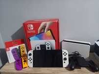 Nintendo Switch Oled White 64 GB + 2 joycony + 3 gry