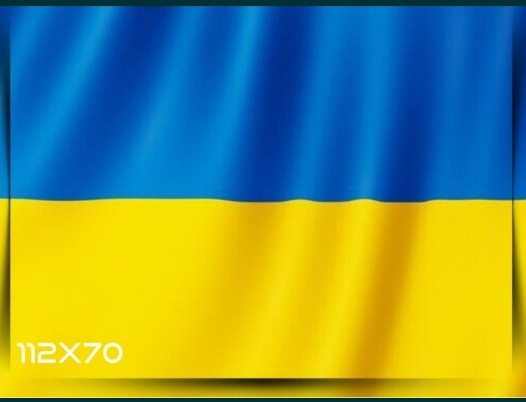 Flaga Ukrainy/ Прапор України rozmiar 112x70 cm