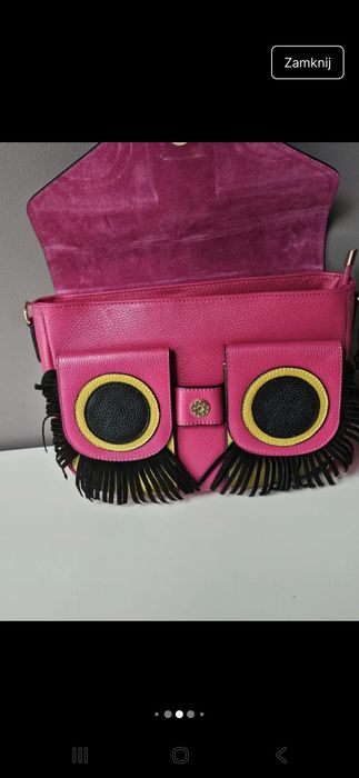 Torebka EGO skóra naturalna Prezent na święta  -Sowa idealna do jesien