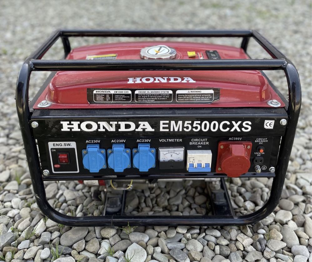 Honda 5.5 квт EM5500 генератор на бензине однофазный медная обмотка