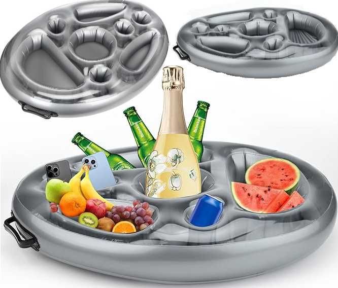 Dmuchany stolik basenowy do basenu jaccuzi pływający na napoje drinki