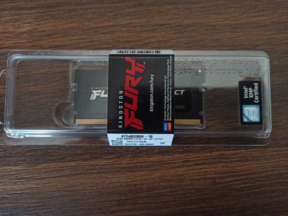 Pamięć ram Kingston Fury DDR5 16GB 4800MT/s CL 38 SODIMM