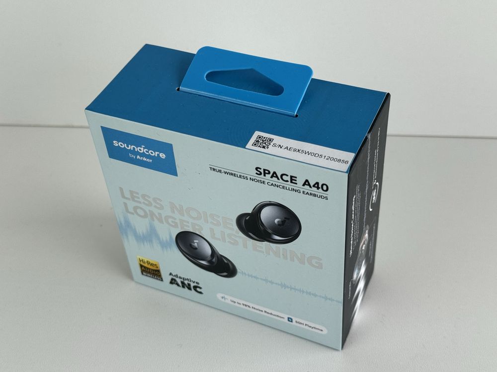 Нові навушники нарнітура Anker SoundCore Space A40 Black (A3936G11)