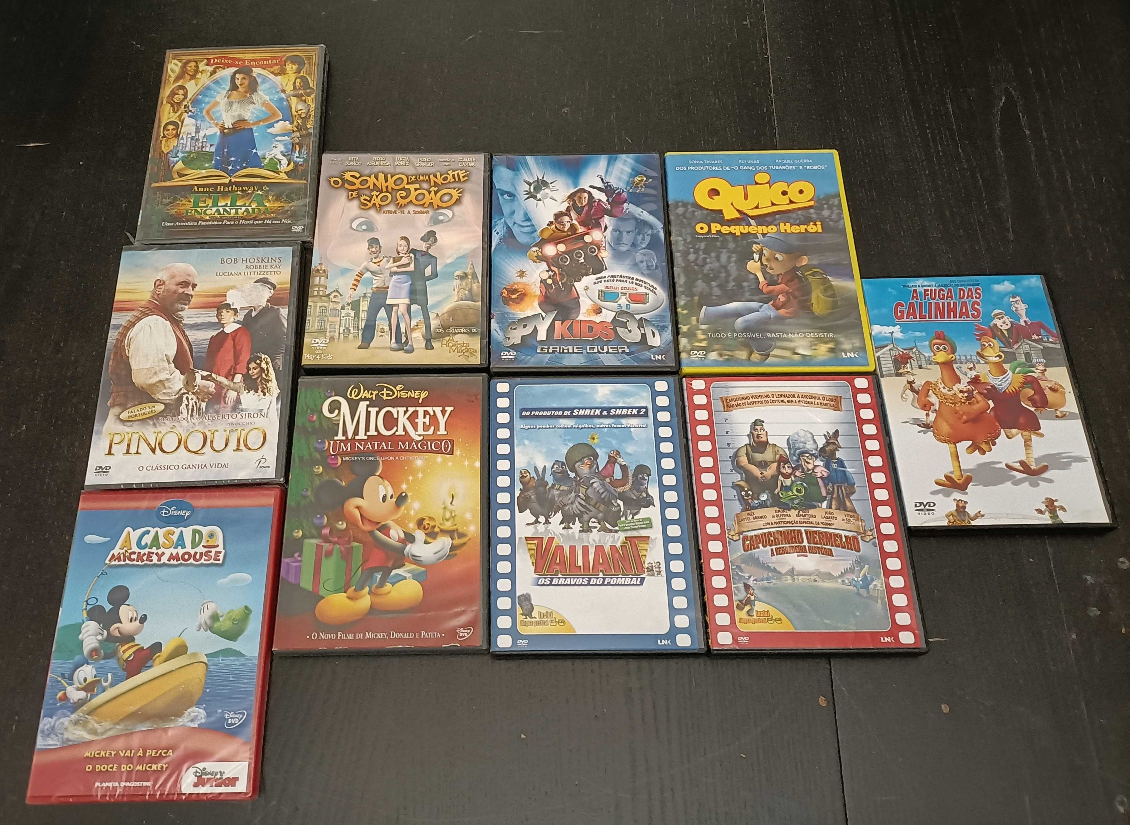 10 filmes DVD crianças 20€ 3D