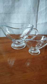 Соусник стеклянный  сливочник молочник чайная пара салатник ваза