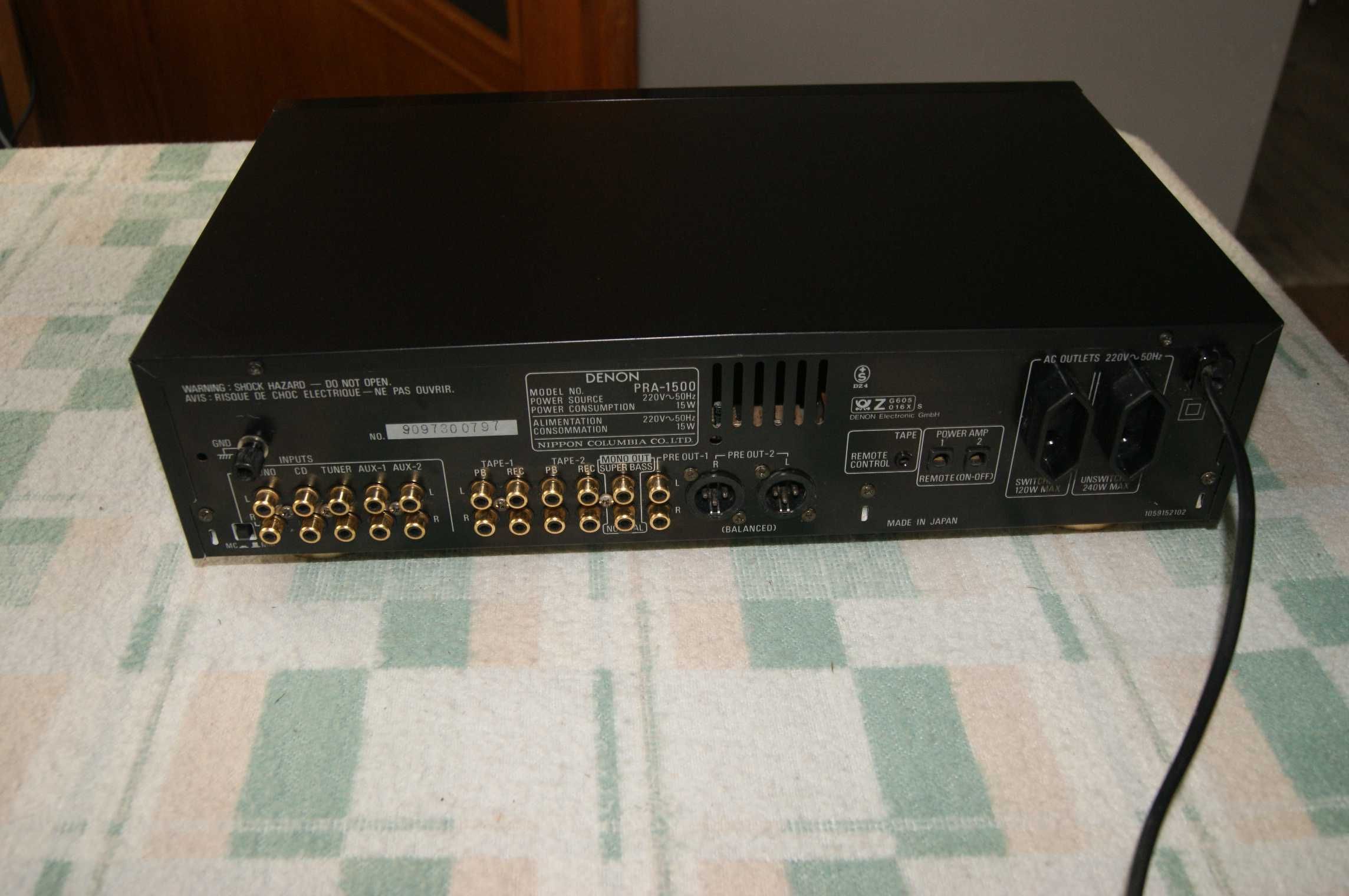 Denon POA-2400 PRA-1500 pre + końcówka 2x200W 8 ohm made in japan