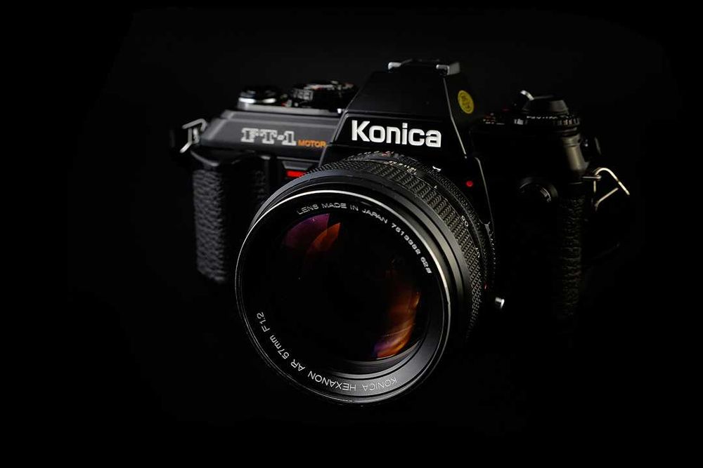 "Czarna piękność"- Konica FT1-motor+Hexanon 57/1.2+++zestaw