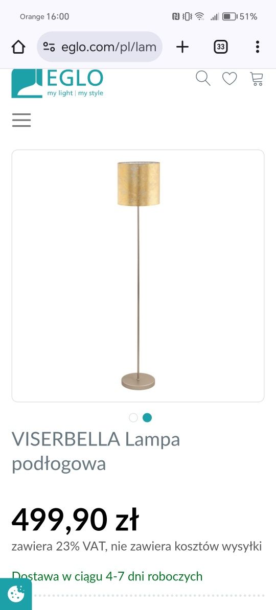 Lampa podłogowa EGLO