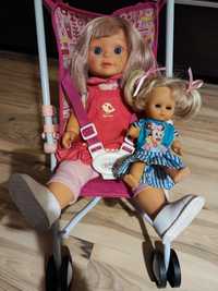 Wózek spacerówka składana i 2 lalki