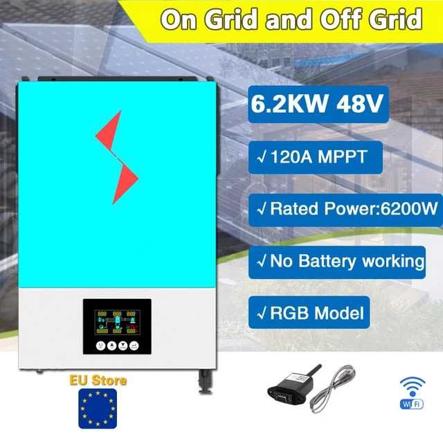 Falownik OFF GRID 6.2 kw 48v 120a