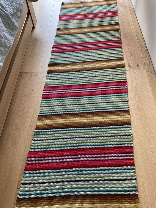 Chodnik dywan rękodzieło 228x69