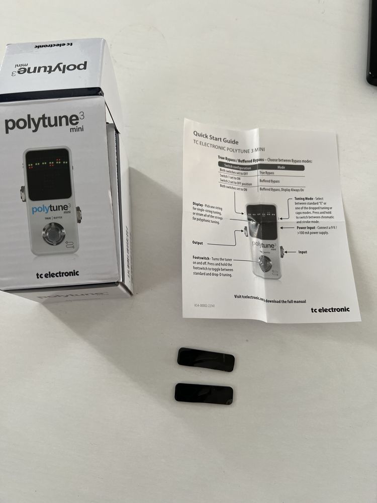 Polytune3 mini, tuner, stroik gitarowy.