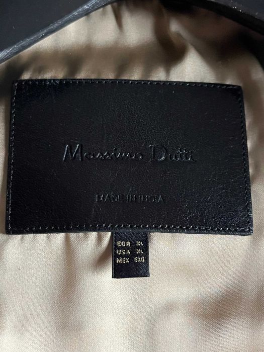 Kurtka skórzana Massimo Dutti nowa z metkami brązowa XL damska