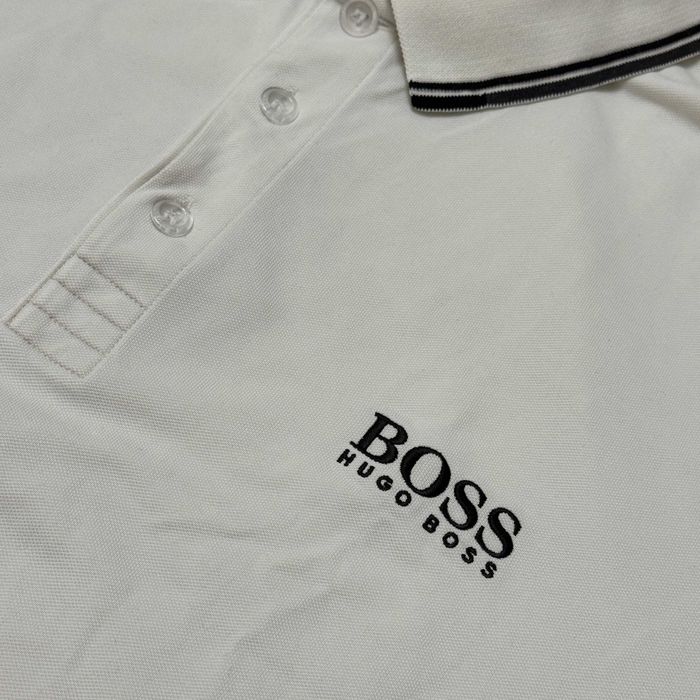 Стильна Біла Поло Футболка Хуго БОСС Hugo BOSS Regular Fit, розмір XL
