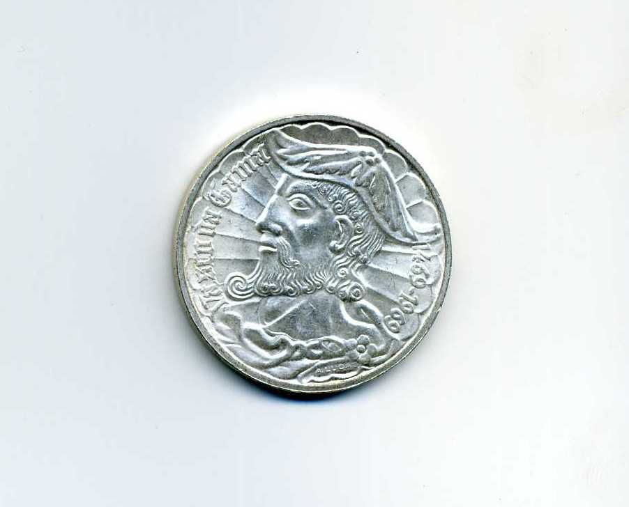 Moeda antiga de Portugal - prata, 50$00, Vasco da Gama #1