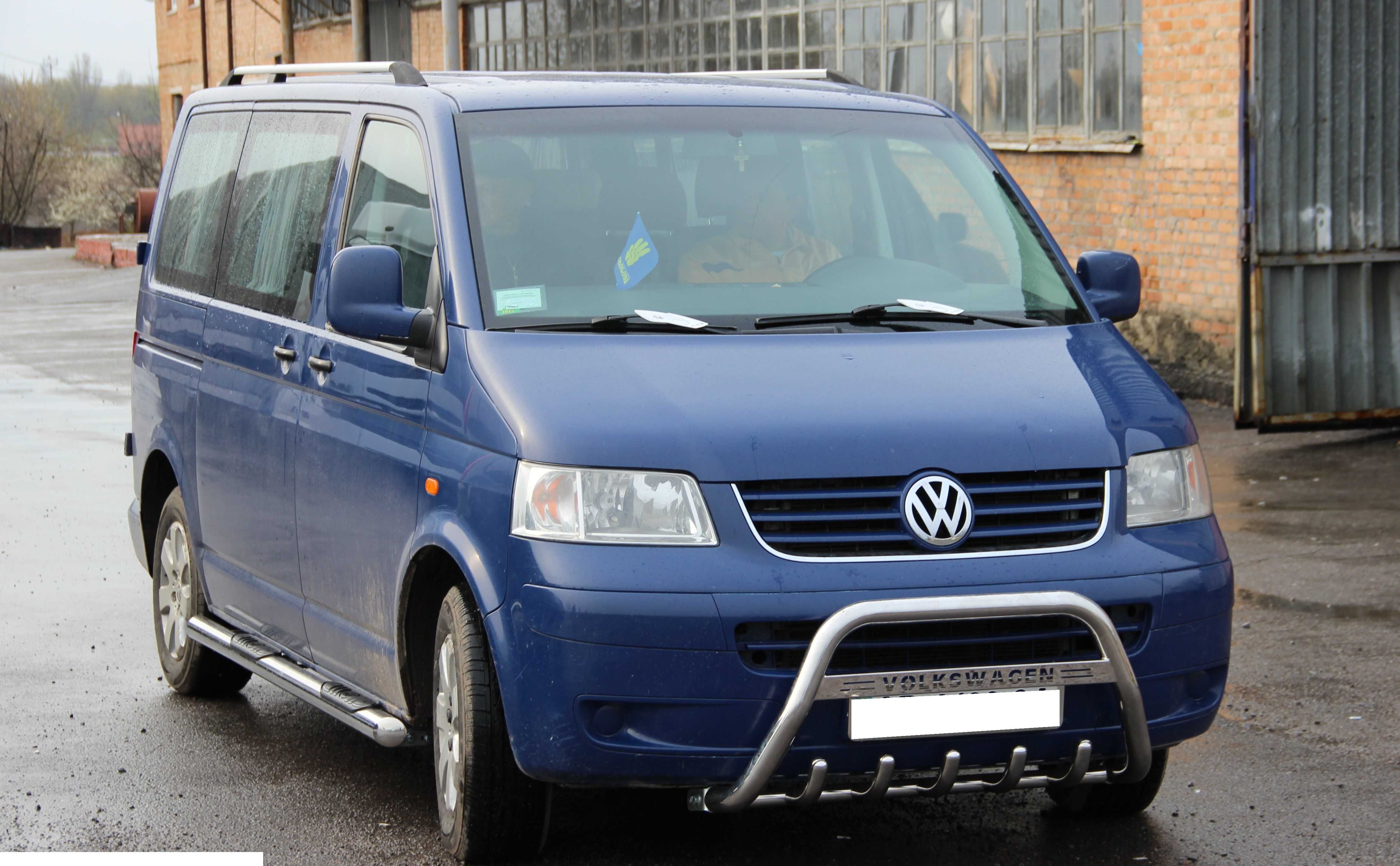 Кенгурятник   Volkswagen TRANSPORTER T5 2003+ Захист  бампера - Пороги