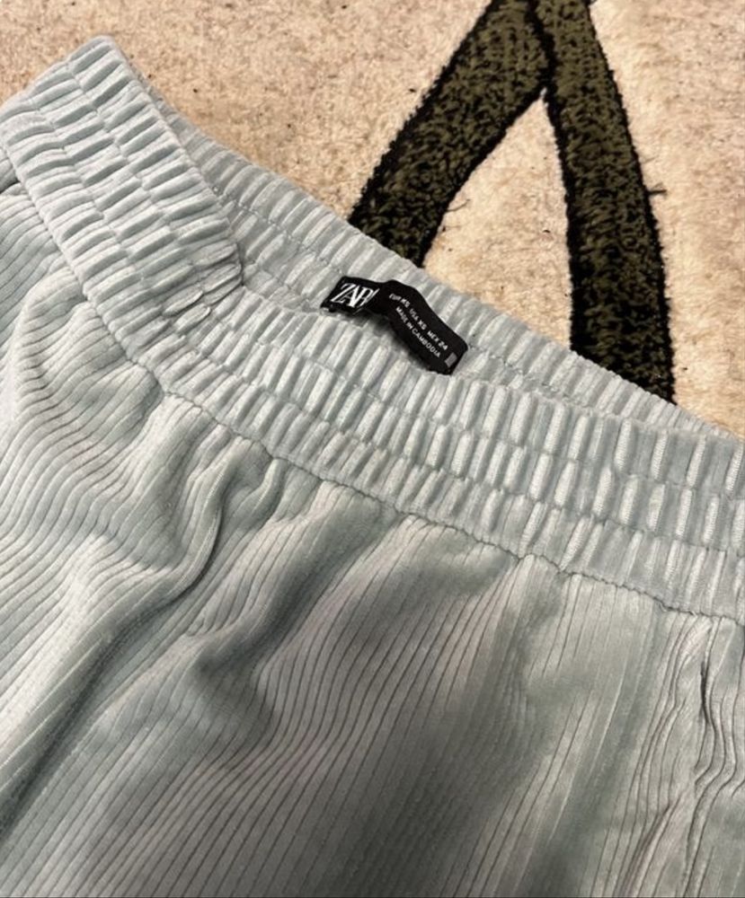 Плюшеві довгі штани zara зара