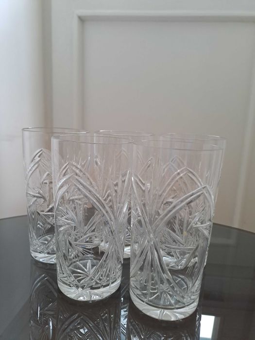 Cтакани кришталеві 5 шт. часів СССР, ( хрусталь )