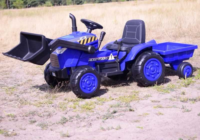 Autko TRAKTOR NA AKUMULATOR Z PRZYCZEPĄ dzieci zabawka jeździk RC
