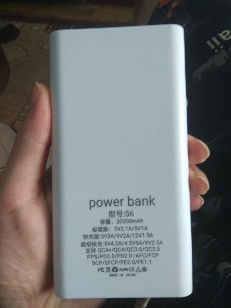 Powerbank новий 20000 type c usb