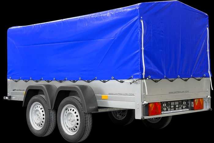 Przyczepka 264x125 UNITRAILER GARDEN 264/2KIPP ze stelażem i pokrowcem