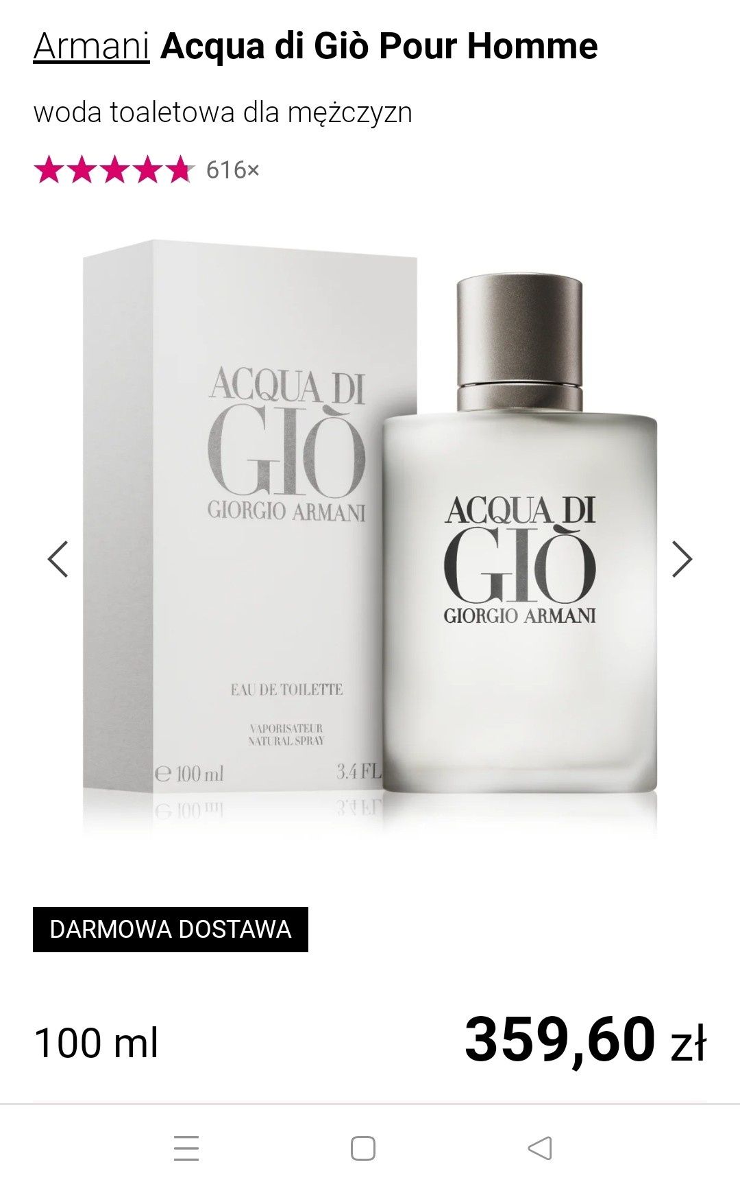 Sprzedam perfumy Acqua Di Gio