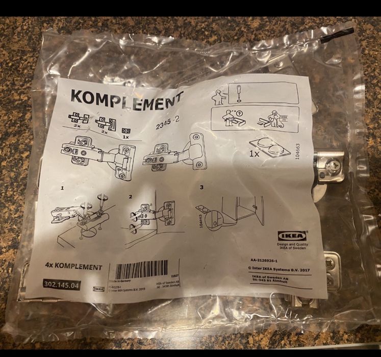 Ikea Pax szafa zawiasy komplement samodomykające szafki NOWE cichy dom