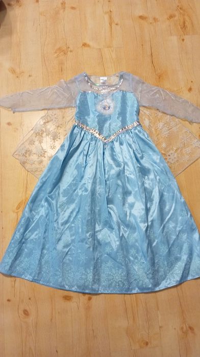 Elsa frozen kraina lodu sukienka strój karnawałowy przebranie bal 128