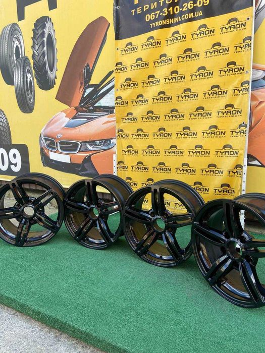 Диски титанові нові R15 5*120 7J ET20 DIA71,6 кт чорні