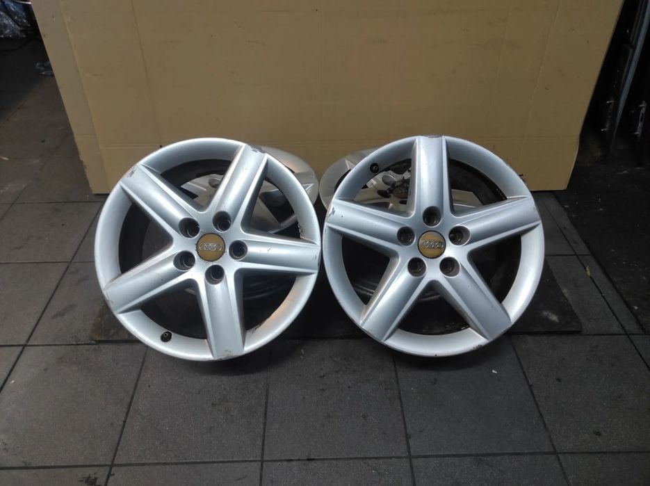 FELGI KOŁA ALUFELGI ALUMINIOWE 7.5J 17H2 ET56 8P0601025D AUDI A3 8P A4 B6 B7 SEAT EXEO KOMPLET WYSYŁKA !!!!