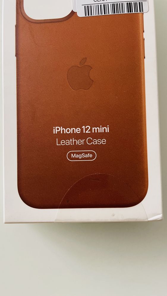 Etui (plecki) do iPhone 12 mini, skóra, oryginalne Apple, saddle brown