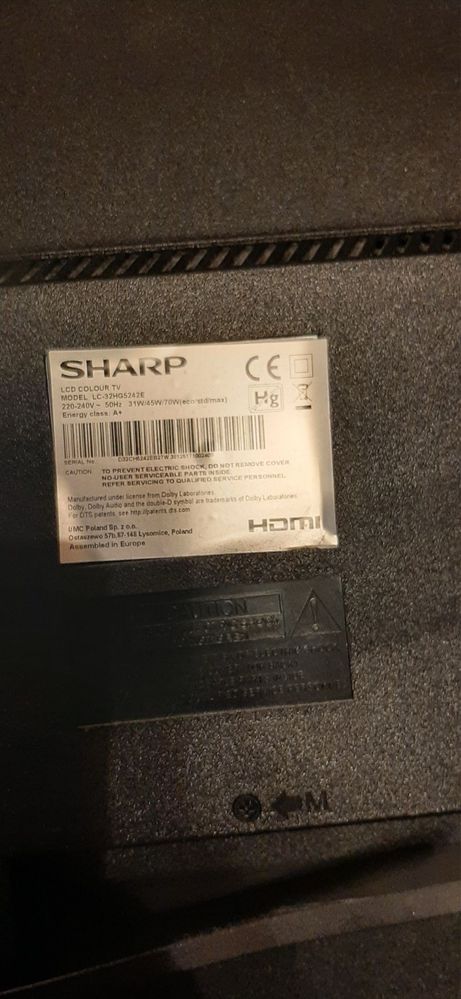 Telewizor 32 cale SHARP AQUOS model LC 32 HG 5242E