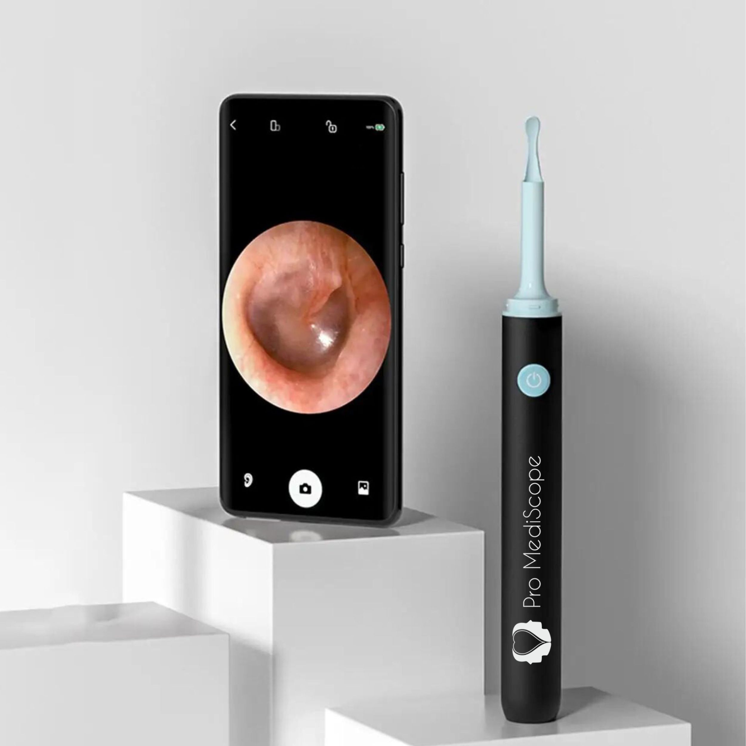 Otoskop smart pro mediscope kamera du uszu usuwania woskowiny WIFI HD