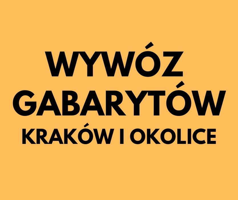 Wywóz mebli i gabarytów | Opróżnianie mieszkań | Kraków i okolice