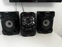 Radio Samsung Giga Sound Blast com 2 colunas - Bluetooth, USB, CD