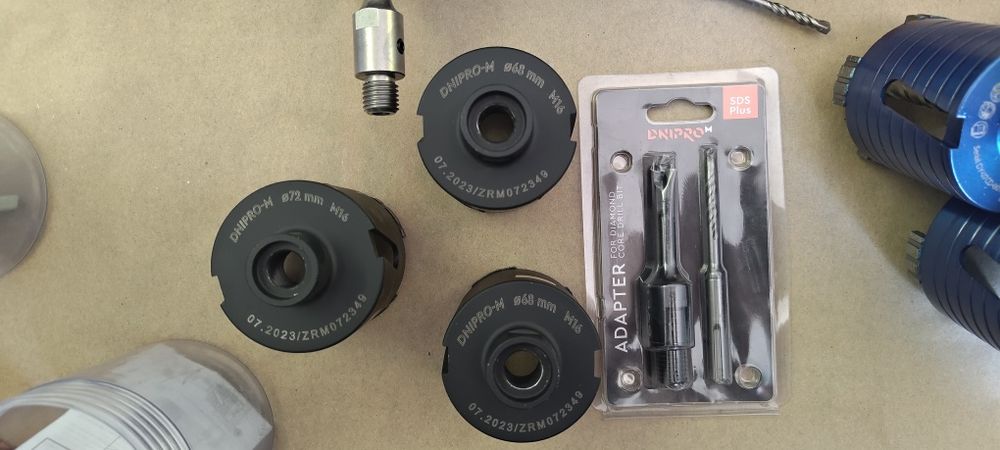 Набір коронок по бетону (8 штук)