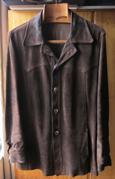 Casaco vintage em Camurça