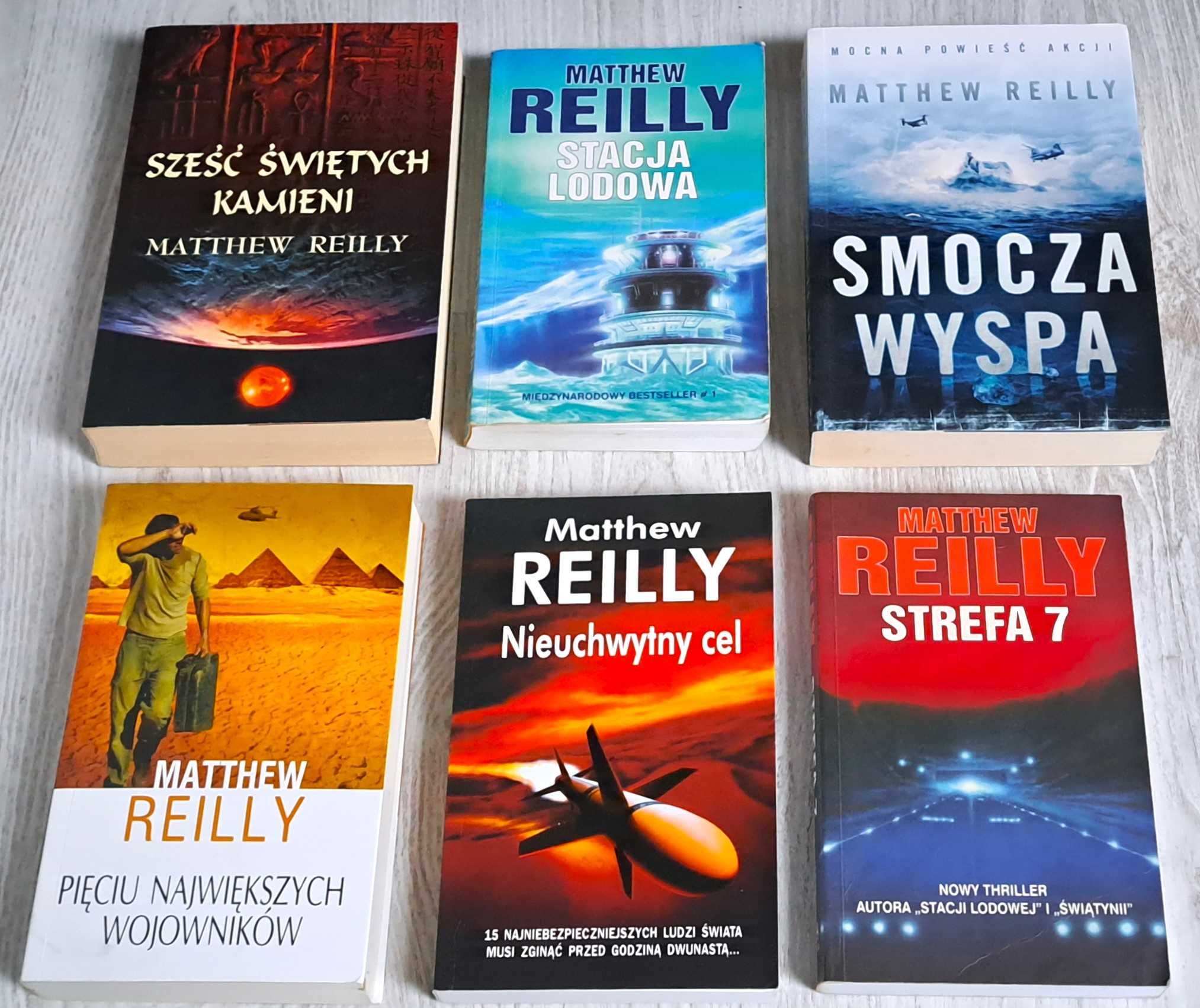 6x Reilly Stacja lodowa Smocza wyspa Nieuchwytny cel Strefa 7 Pięciu