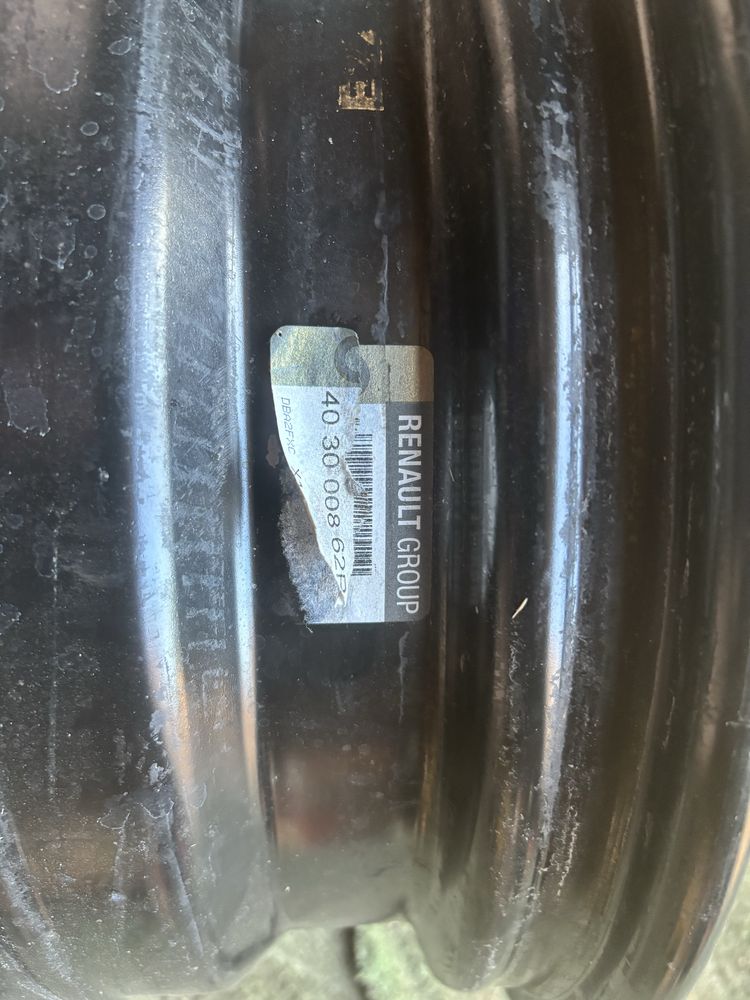 4x100 RENAULT 5,5J15 ET36 felgi stalowe 60,1 twingo