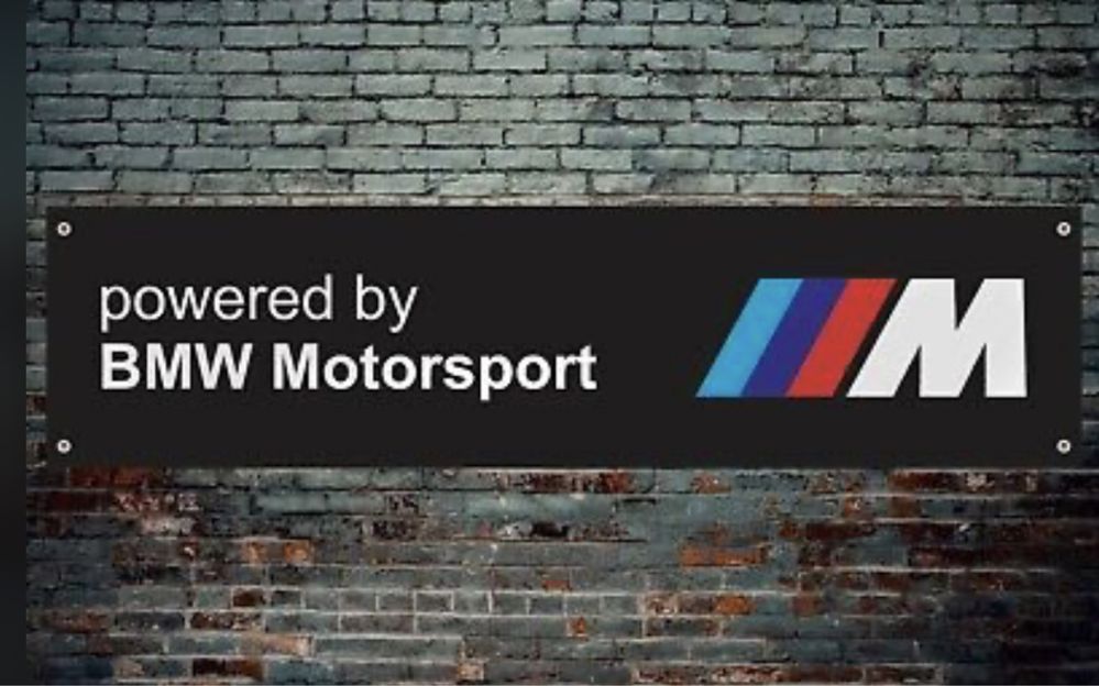 Baner plandeka BMW Motorsport 150x60 M Power