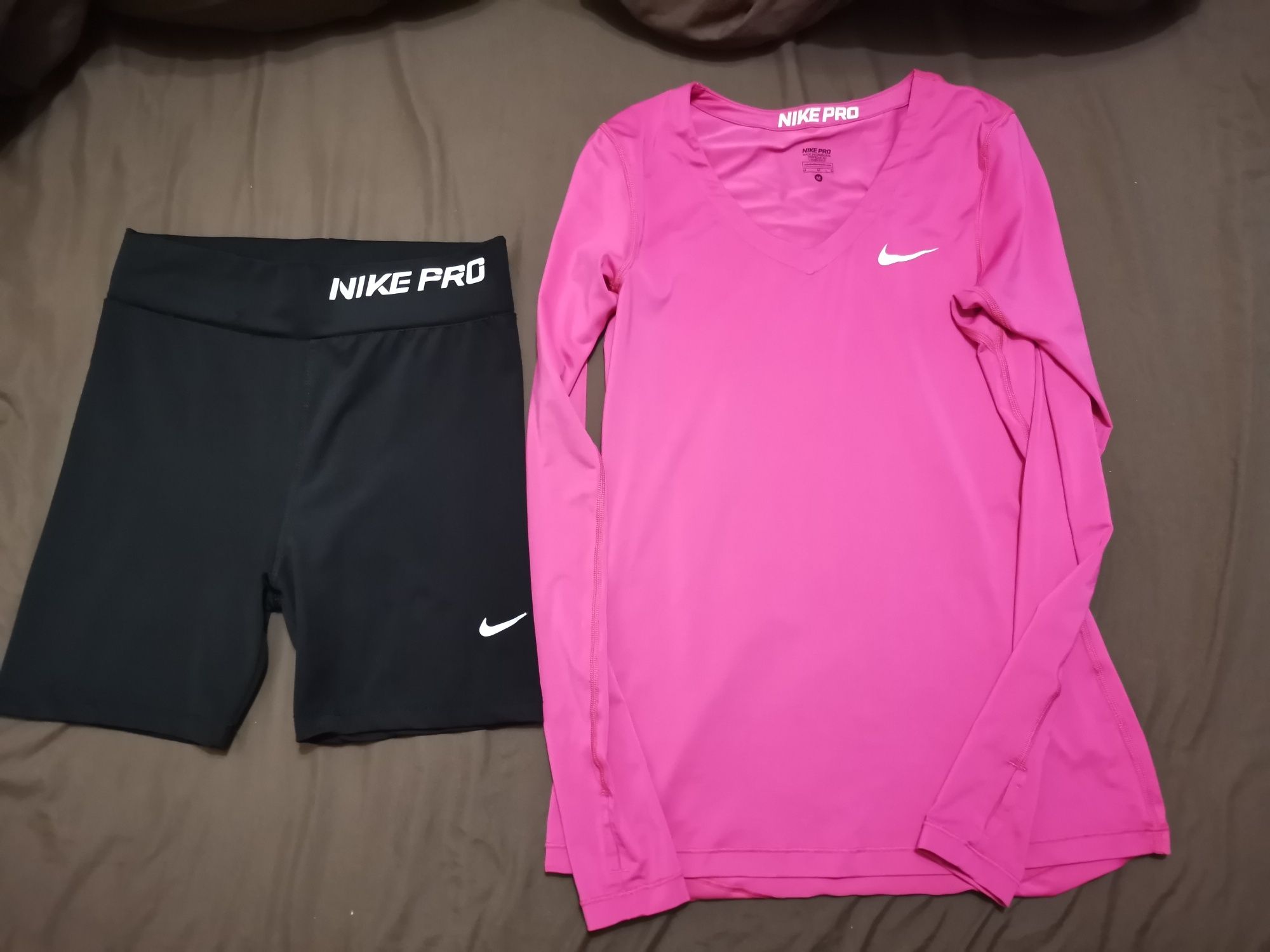 Набор велосипедки костюм спорт фитнес шорты кофта рашгард Nike