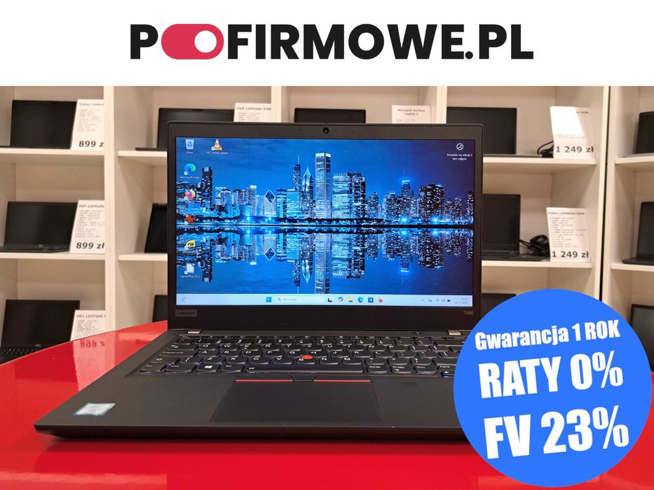 Laptop 14" Lenovo ThinkPad T490 i7-8gen 16GB / 512SSD FHD Win11 HDMI