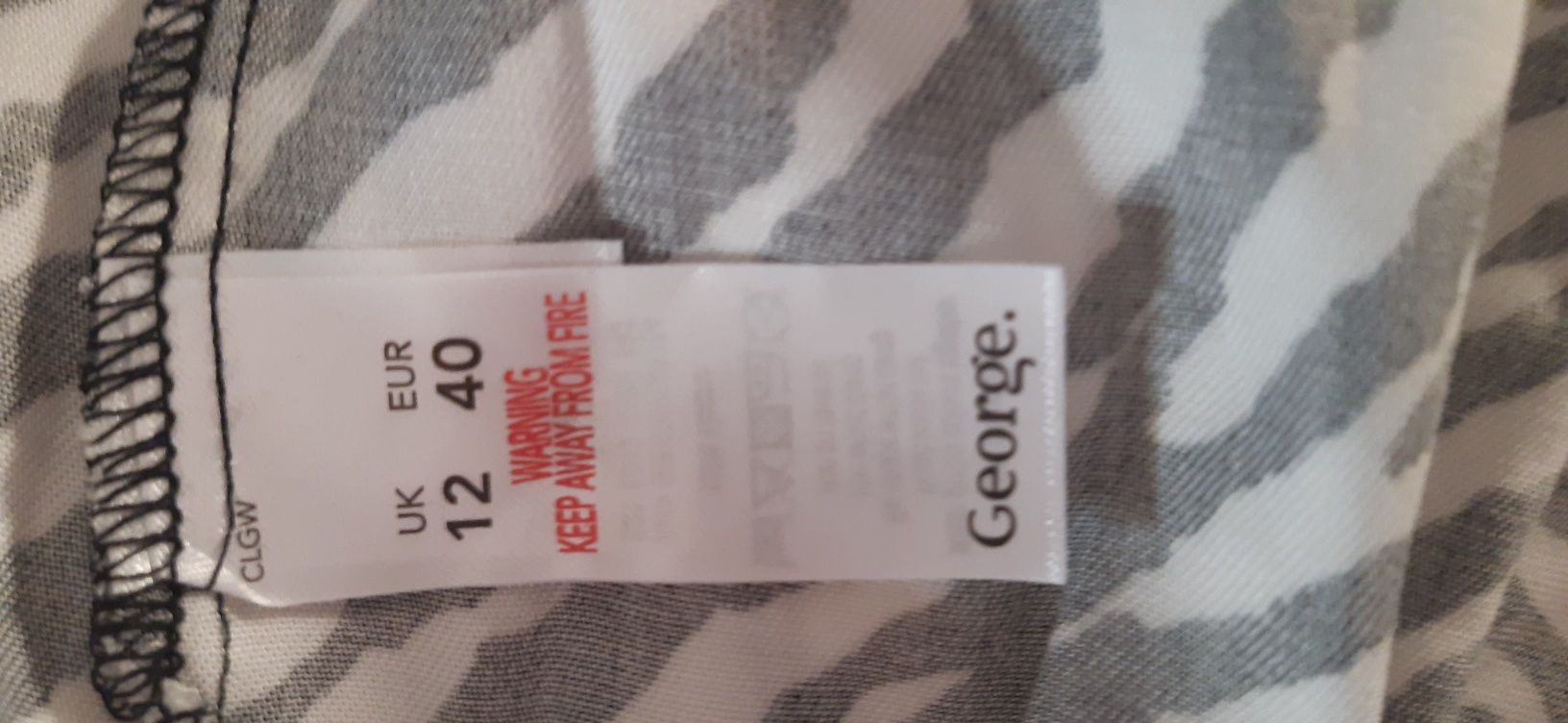 Spódnica długa zebra George roz.40