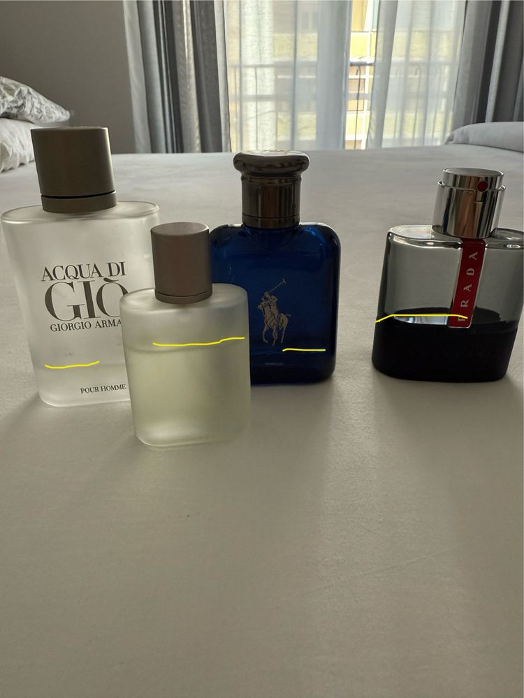 Perfumes Tom ford, prada, armani e ralph laure
