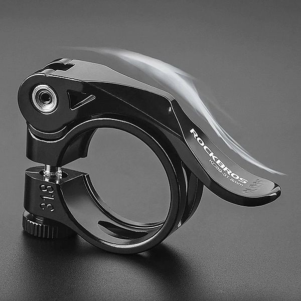 Obejma rowerowa Rockbros podsiodłowa z szybkozamykaczem - czarna