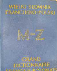 Ksiązka wielki słownik francusko-poĺski M-Z  tom 2