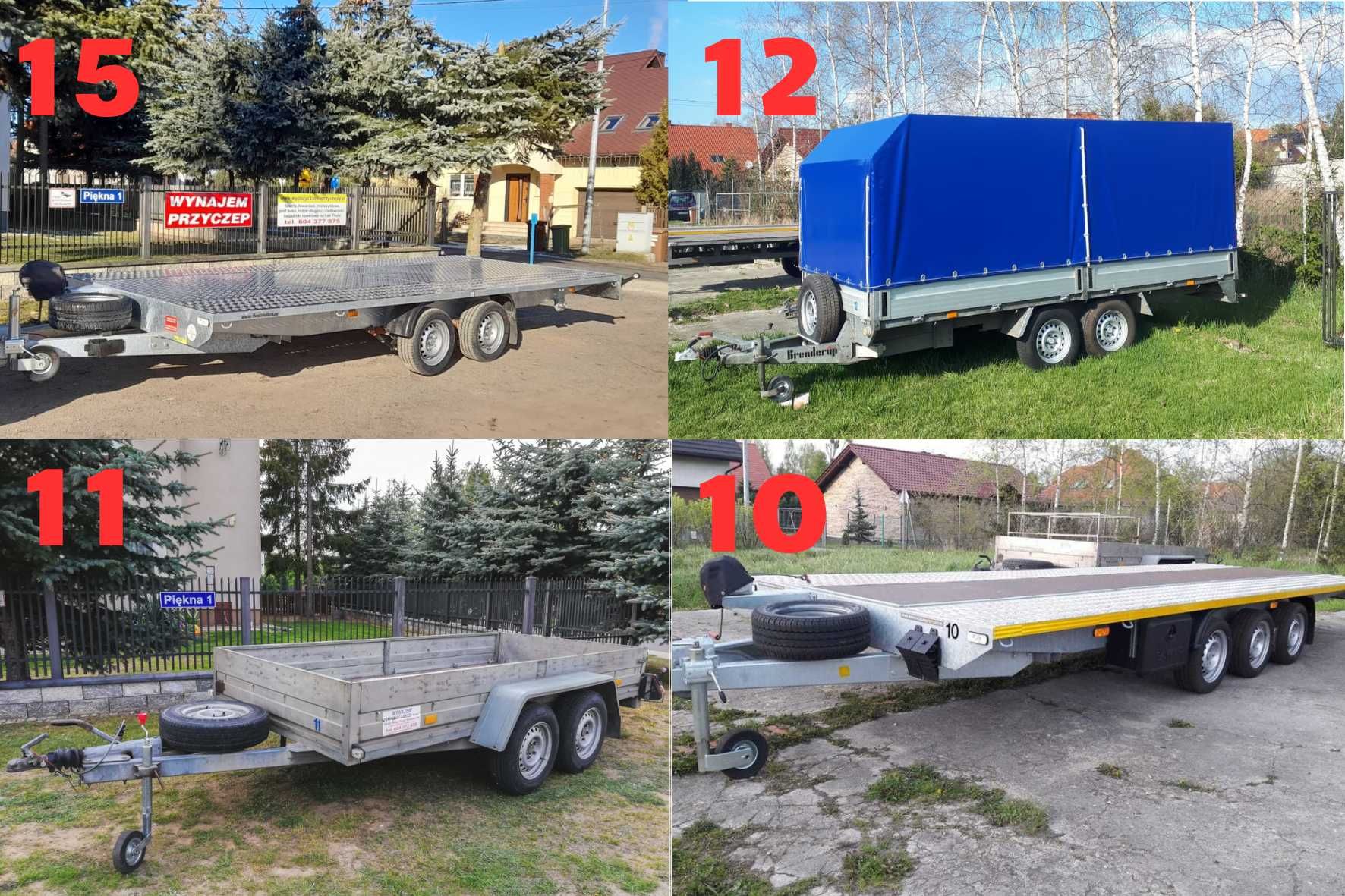 Wypożyczalnia przyczep, lawet, do motocykli i bag.rowerowych na hak