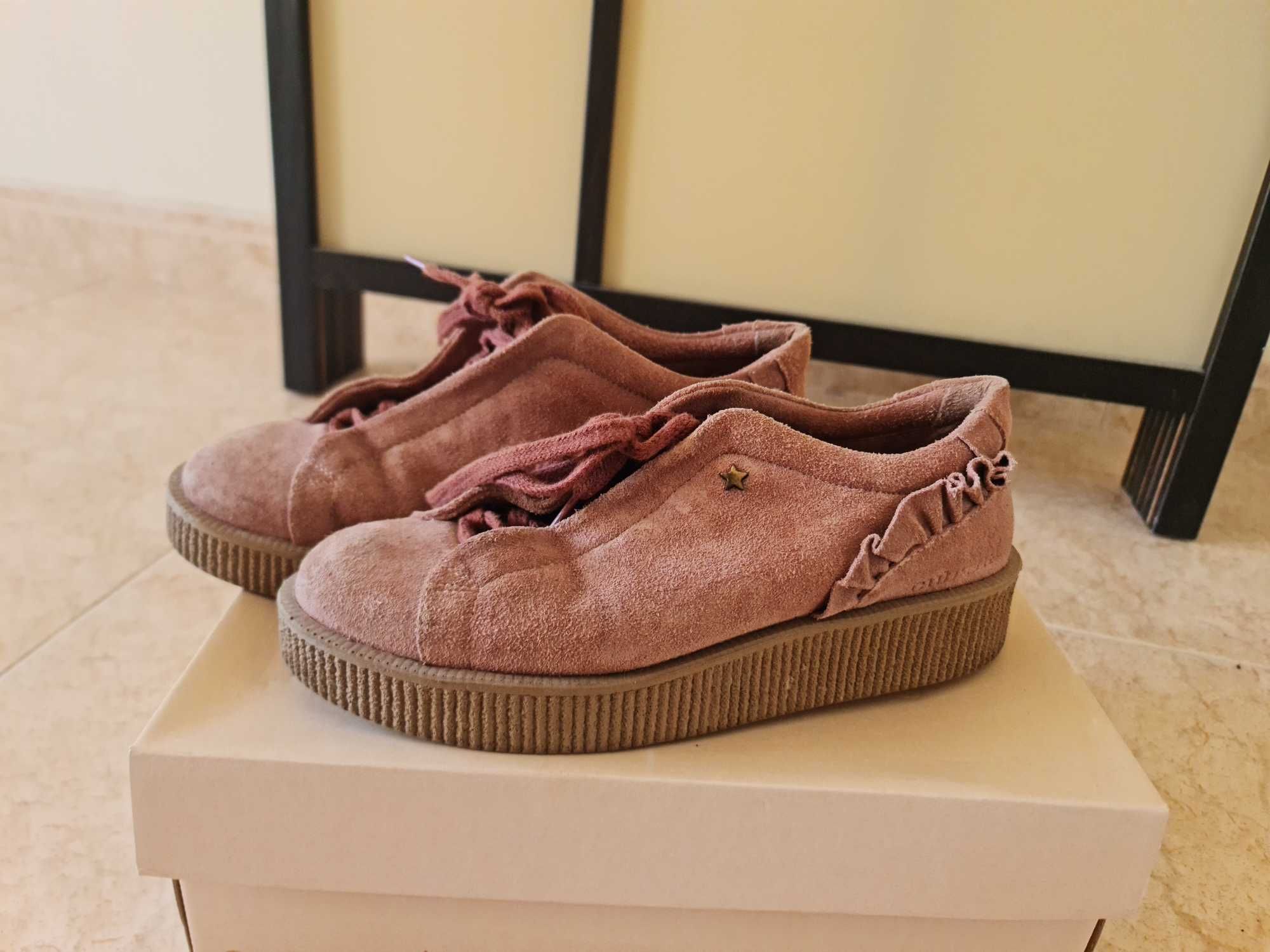 Tenis  cubanas cor de rosa